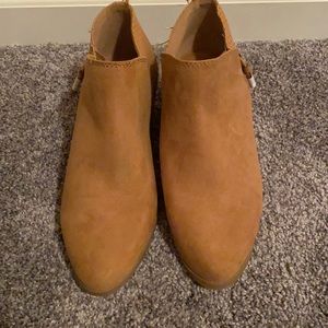 TAN BOOTIES NWT